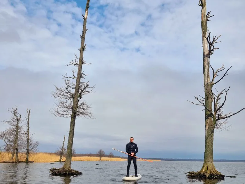 SUP-прогулка по реке Тростянка — фото 2, Зеленоградск | Покатаем