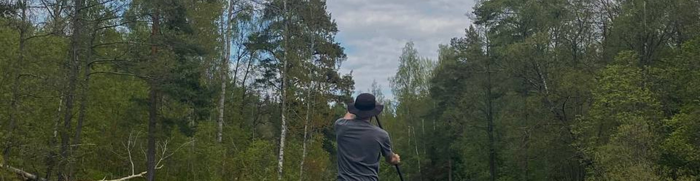 Прогулка на сапах по реке Сестра в Сестрорецке