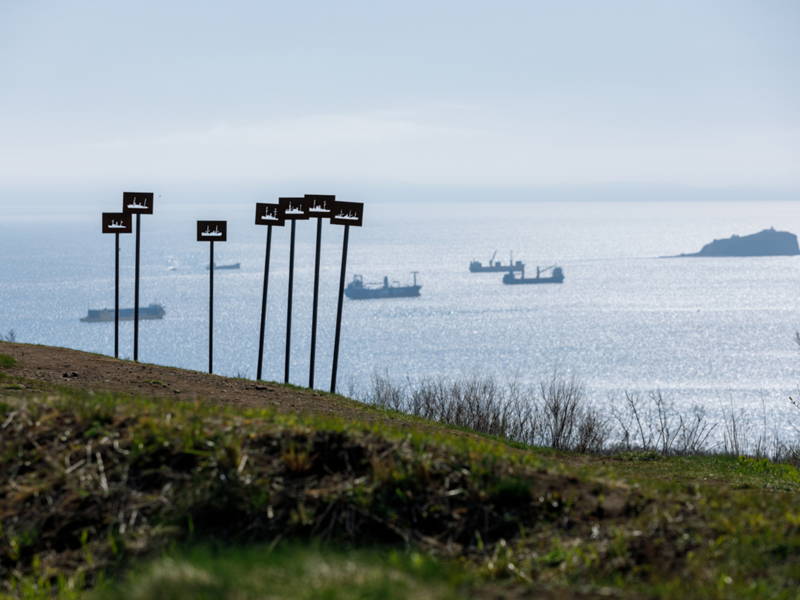 Мореферма, форты, батареи и мысы Русского острова