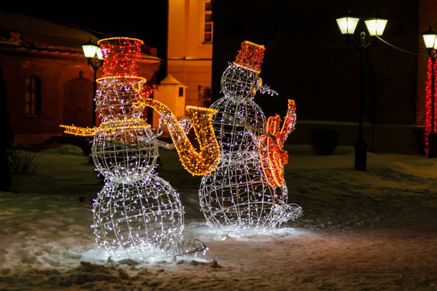 Виды Вечерний новогодний Кремль с легендами и сказками