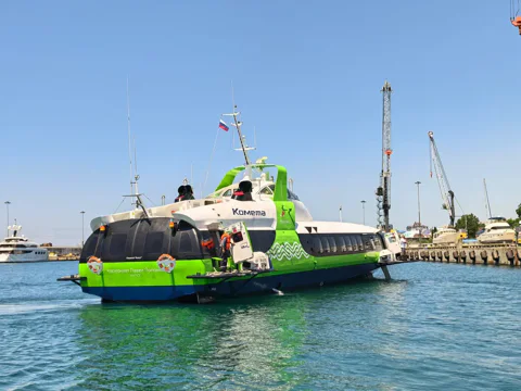 Из Адлера в Сириус — по морю на «Комете»