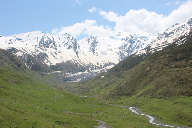 Чегемское ущелье: гора Тихтенген, водопад Абай-Су, ледник Шаурту
