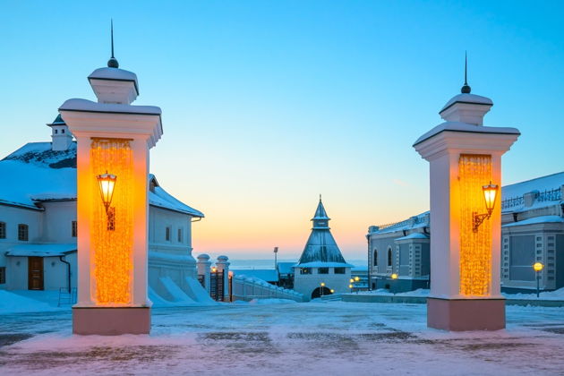 Виды Вечерний новогодний Кремль с легендами и сказками