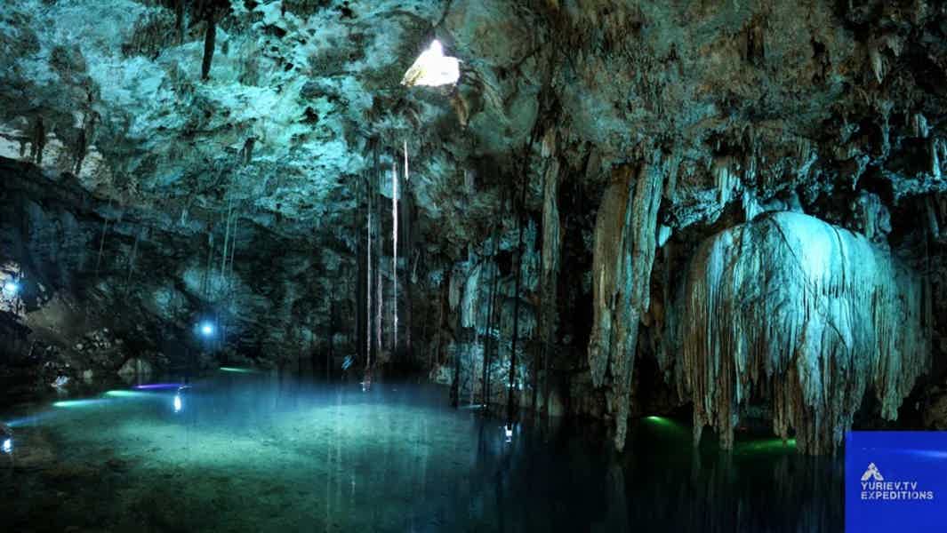 Мексика: поездка в древние майянские города: Коба, Тулум и купание в подземных пещерах "сенотах" - фото 11