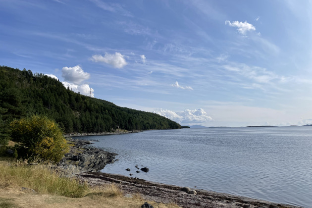 Кандалакша и Белое море с горы Волосяной
