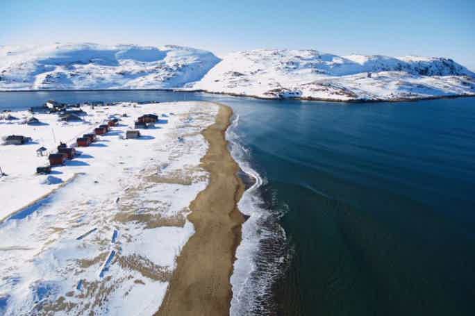 Teriberka — coast of the Arctic ocean