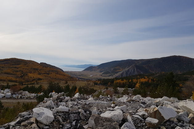 Виды Бугульдейка - королева ветров. Мраморный карьер.