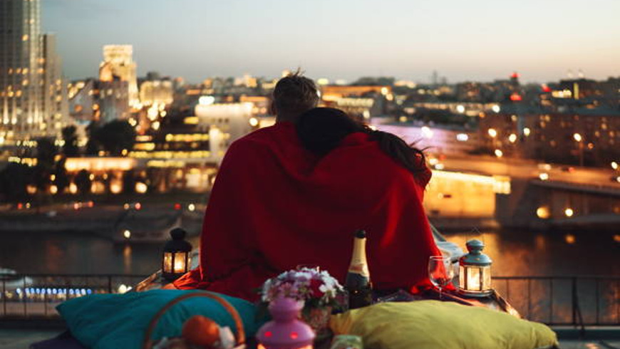 Романтическое свидание на крыше Казани