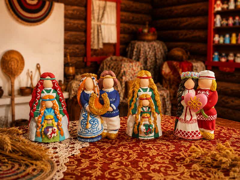 Мастер-класс в «Избе-Забаве»: расписываем Берегиню - фото 2