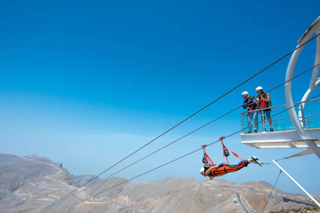 Полет над горными вершинами — ZipLine в Рас-Аль-Хайме — фото 2