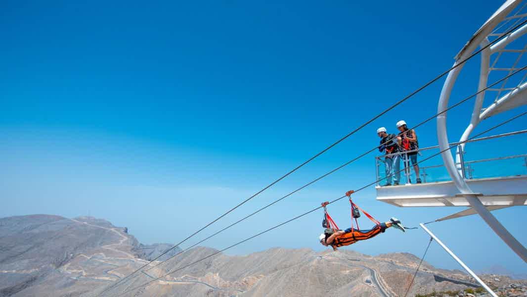 Полет над горными вершинами — ZipLine в Рас-Аль-Хайме - фото 2