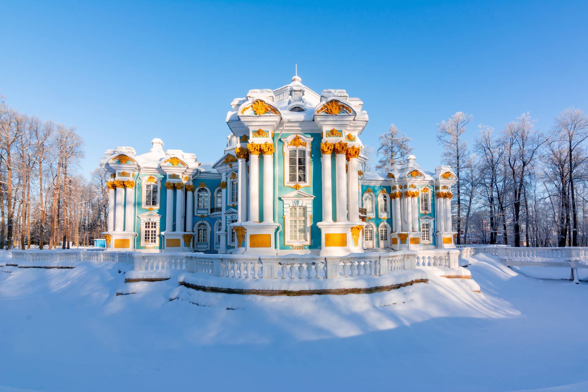Экскурсия в Пушкин (Царское Село): Екатерининский дворец, парк и Янтарная комната