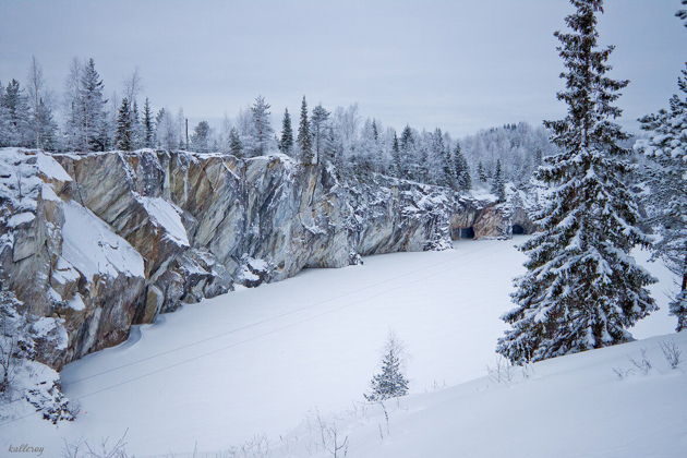 Виды Южная Карелия: водопады Ахинкоски, Рускеала и окрестности