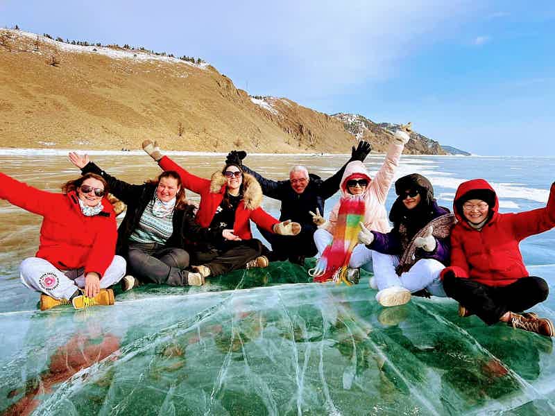 Красивый лёд на Байкале - фото 1