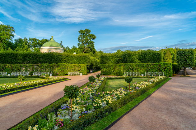 Виды Царское Село: Екатерининский дворец, парк и Феодоровский собор
