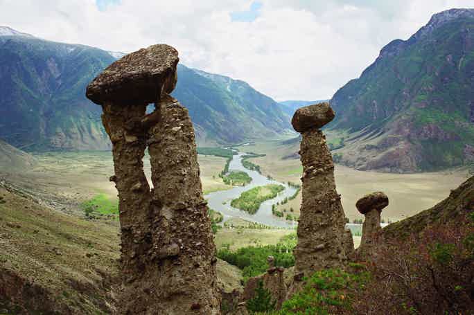 Каменные грибы Чулышманской долины