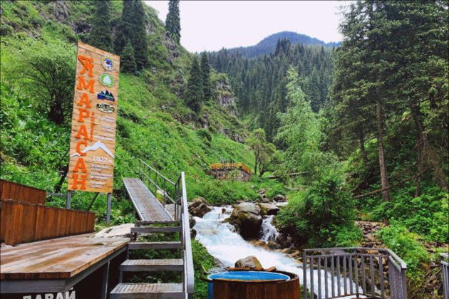 Горы и город