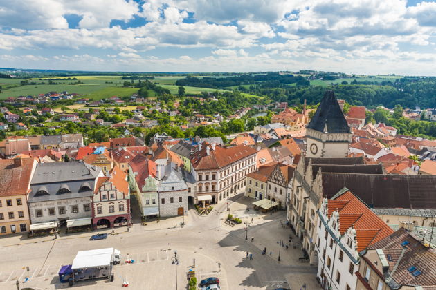 Виды Город гуситов Табор и средневековый замок Звиков 
