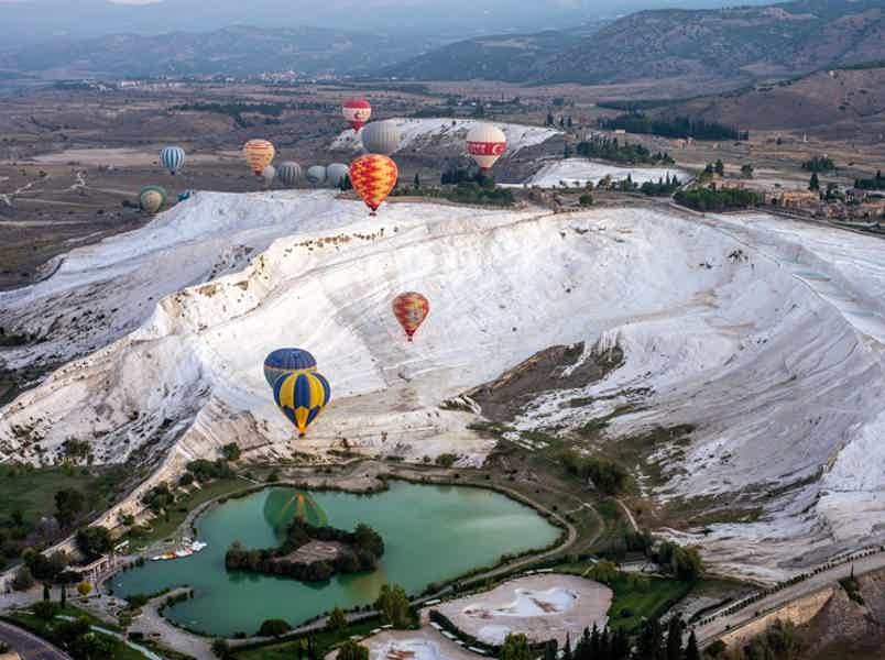 Полет на воздушном шаре в Памуккале из Бодрума + Иераполис и травертины - фото 5