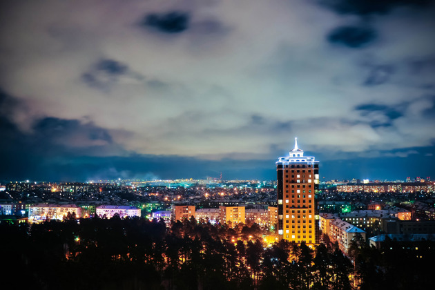 Новосибирск вечерний