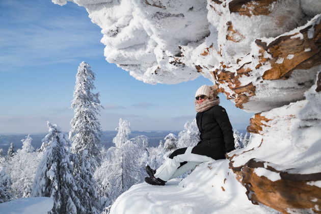 Виды 4в1: Усьвинские столбы, Каменный город, гора Крестовая, «Сердце Пармы» 