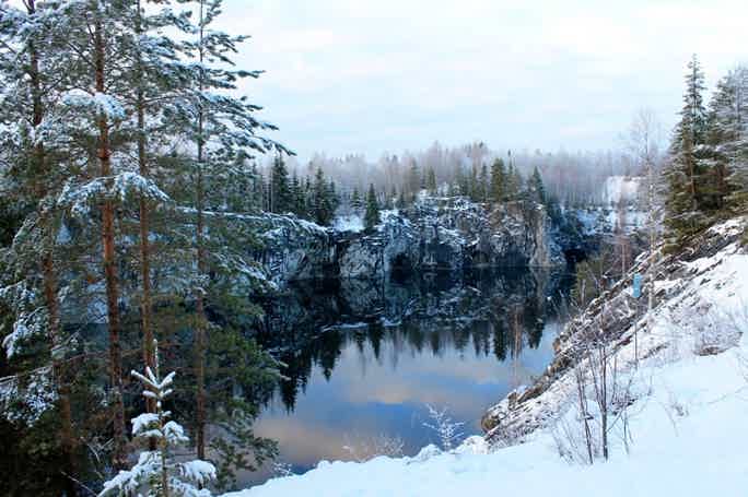 Зимний тур в Карелию на 1 день: Сортавала, Рускеала и водопад Ахвенкоски
