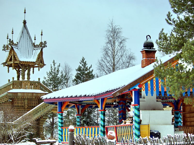 Сказка в русской деревне Мандроги - экскурсия в Санкт-Петербург, Россия