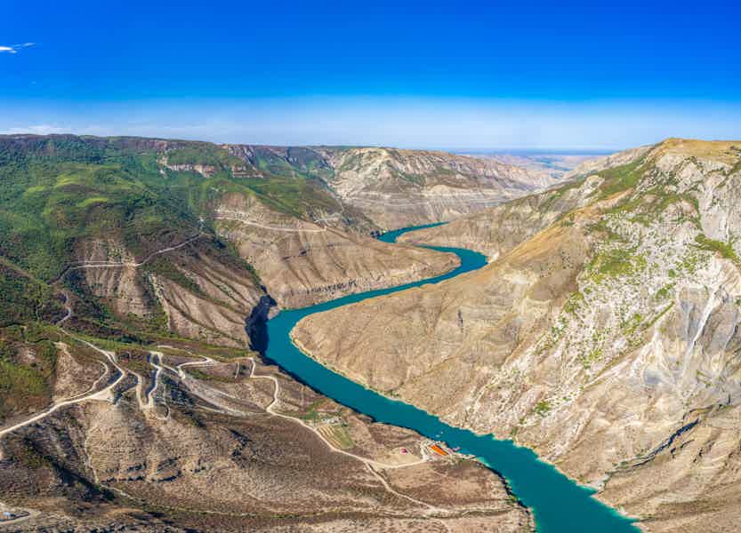 Бархан Сарыкум и Сулакский каньон с прогулкой на катере по водохранилищу - фото 3