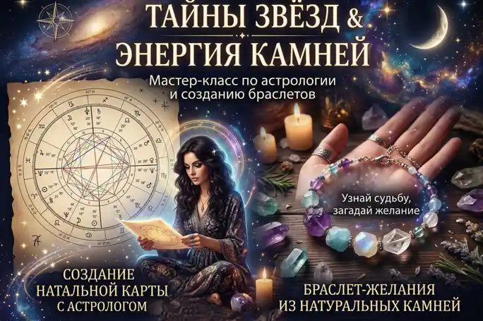 Мастер-класс по созданию браслета-желания по натальной карте с чаепитием