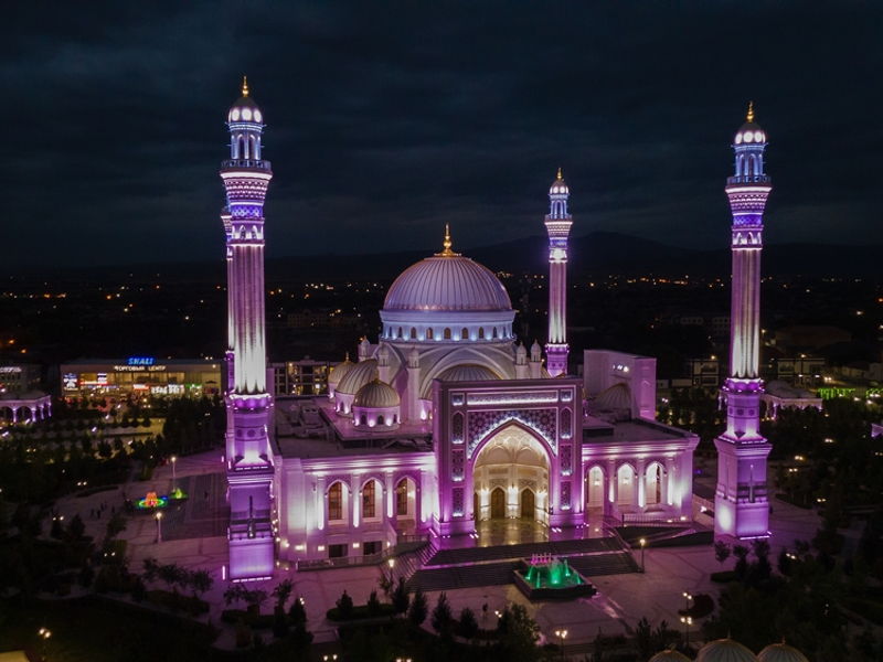Ночные мечети Чечни и смотровая на Грозный. - экскурсия в Грозный, Россия