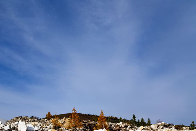 Виды Бугульдейка - королева ветров. Мраморный карьер.