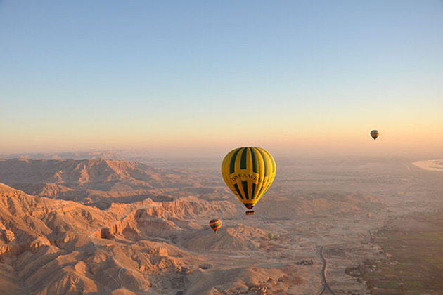На воздушном шаре над Луксором