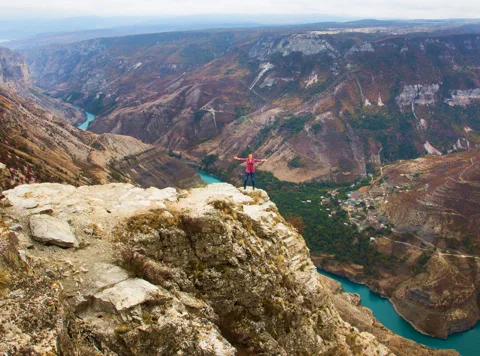 Чиркейское водохранилище — Сулакский каньон — Бархан Сарыкум