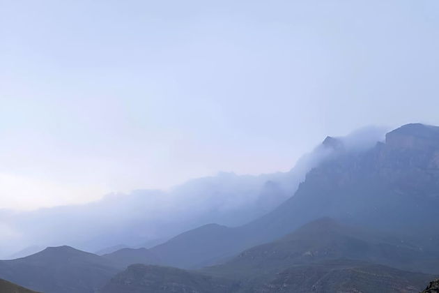 Виды Актопрак, Гижгит и Чегемские водопады из Кисловодска