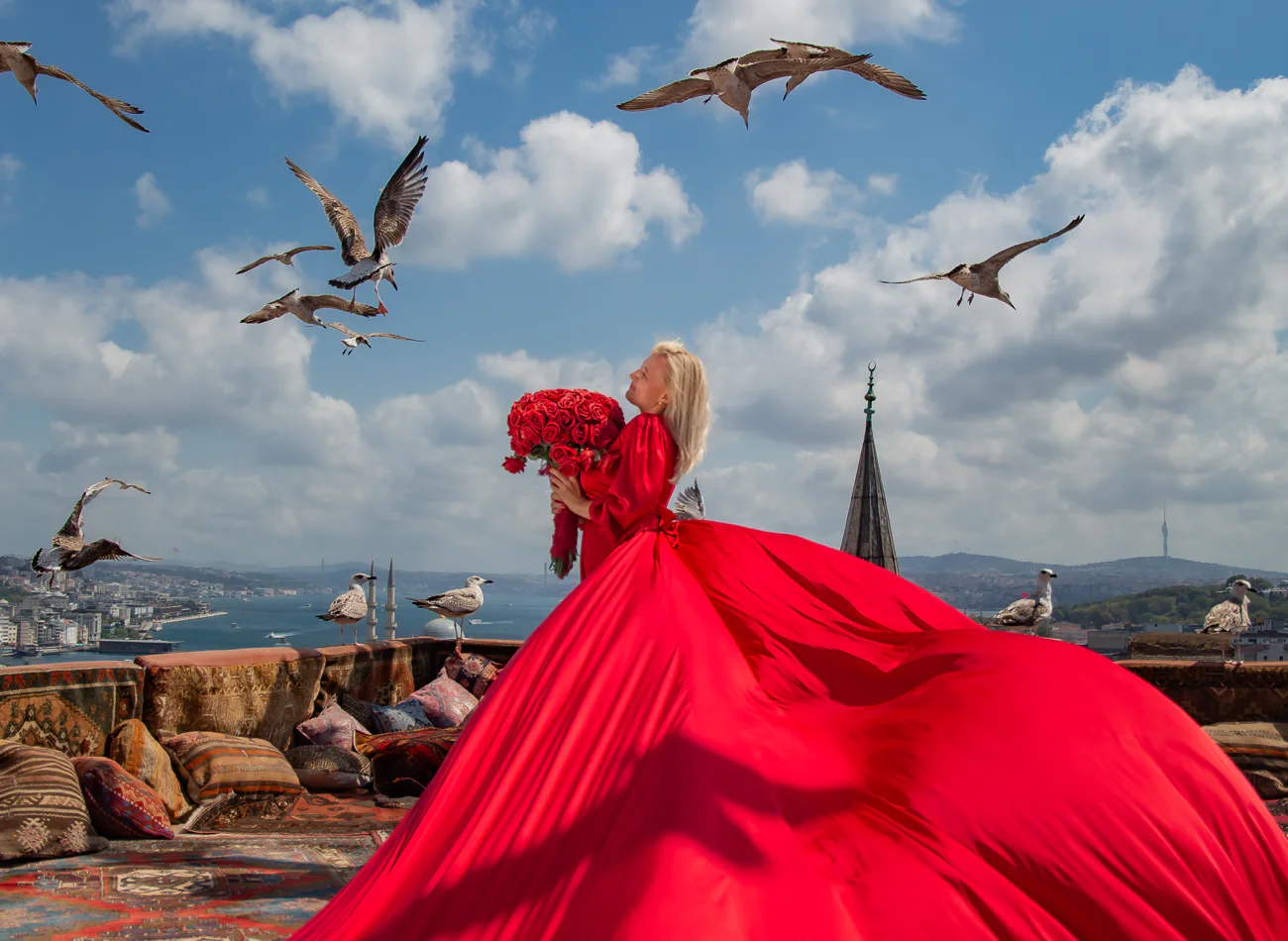 Фотосессия с чайками на крыше Стамбула — экскурсия, Стамбул, Турция | Покатаем