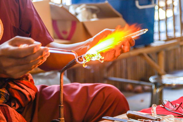 Шоу по выдуванию стекла и выставочный зал Original Murano Glass