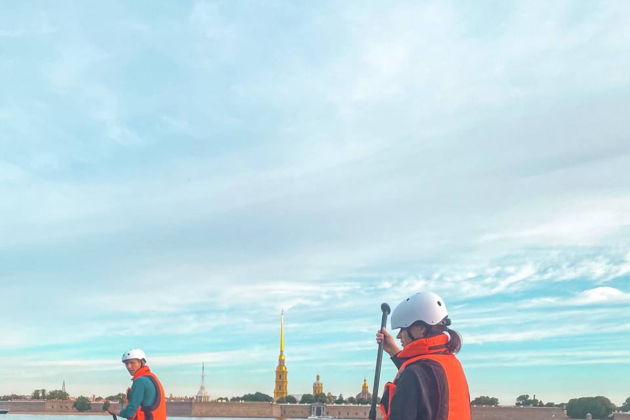 Виды На сапах по центру Петербурга