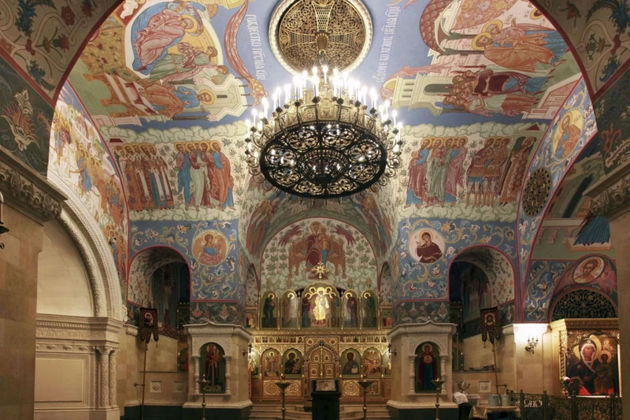 Виды Храм Христа Спасителя и храм Ильи Пророка в Обыденском переулке