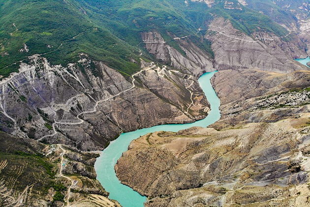 Виды Фантастические пейзажи Сулакского каньона