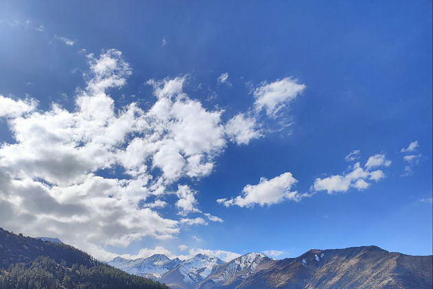 Небесный след и горные объятия