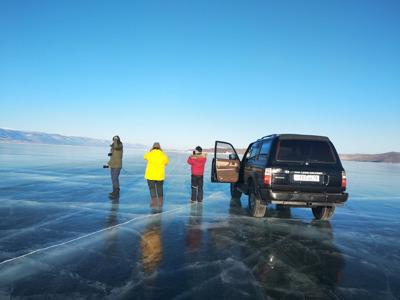 Джиппинг на остров Ольхон по льду Байкала