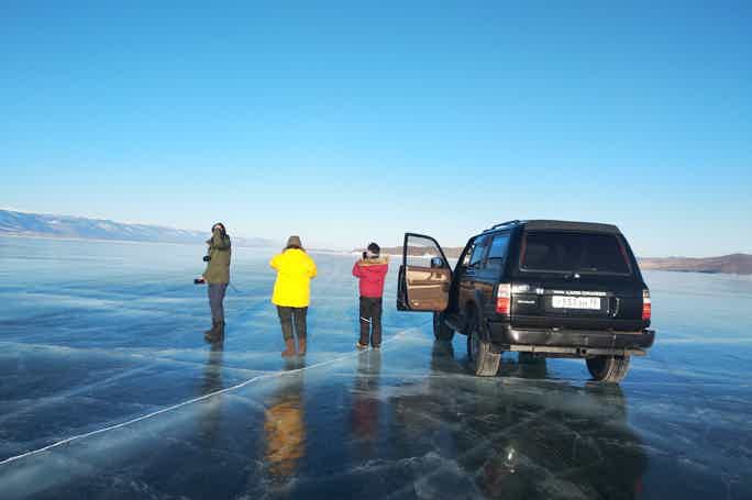 Джиппинг на остров Ольхон по льду Байкала