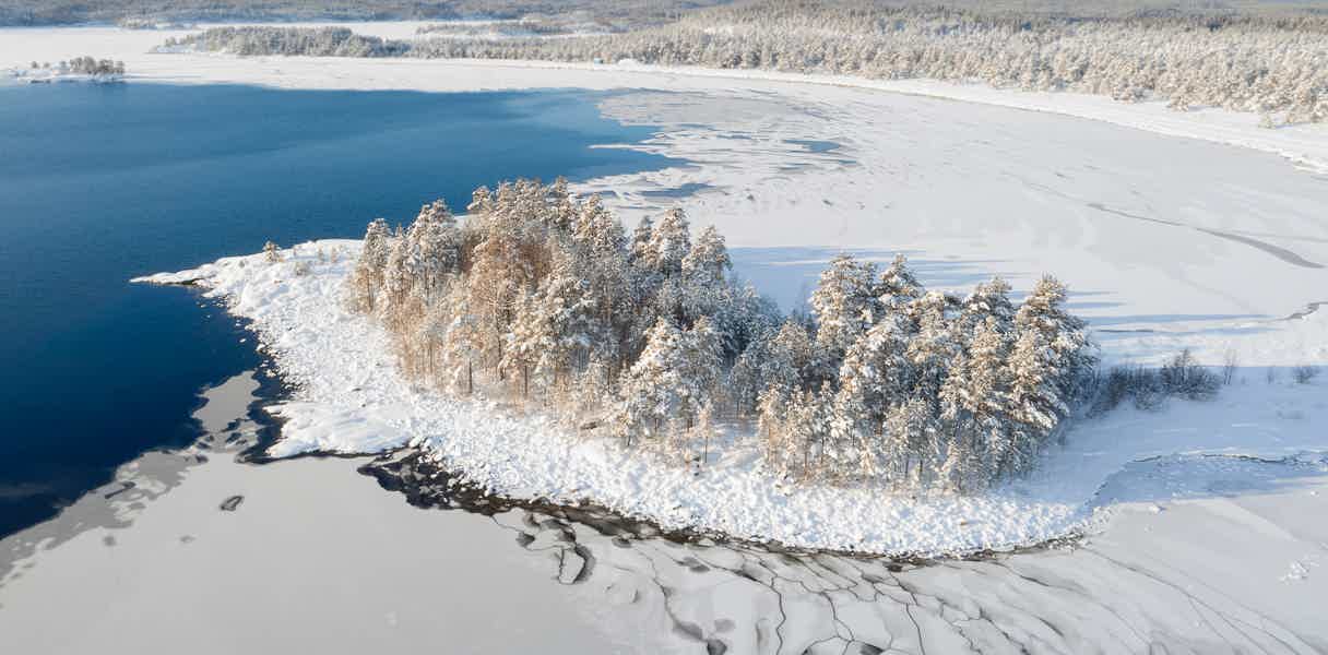 Зимние Ладожские шхеры на аэролодке - фото 2