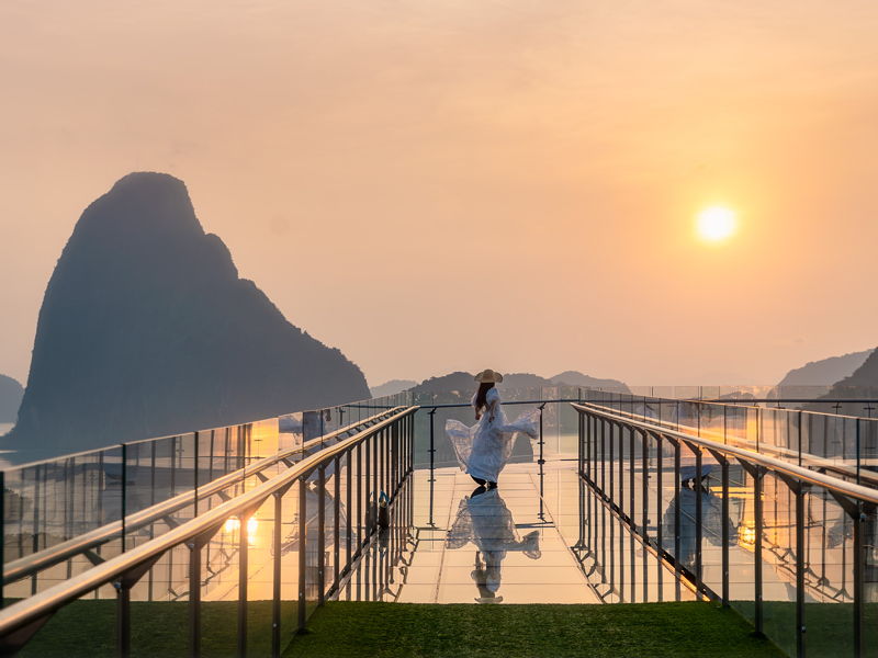 Пханг Нга и стеклянный мост Samet Nangshe Skywalk Bridge - экскурсия в Пхукет, Таиланд