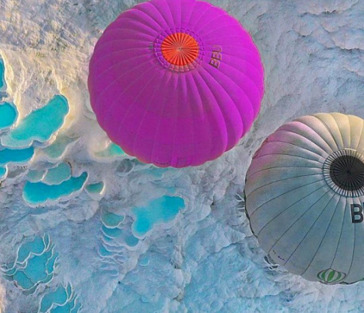 Памуккале на рассвете + воздушные шары из Кемера   